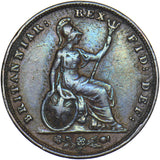 1834 Farthing - William IV British Copper Coin - Nice