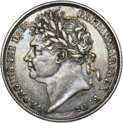 1821 Shilling - George IV British Silver Coin - Nice