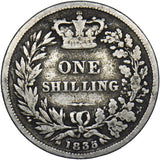 1835 Shilling - William IV British Silver Coin