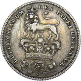 1829 Sixpence - George IV British Silver Coin - Nice