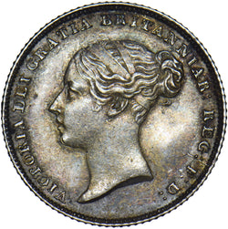 1853 Sixpence - Victoria British Silver Coin - Very Nice