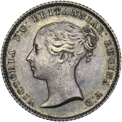 1842 Groat (Fourpence) - Victoria British Silver Coin - Very Nice