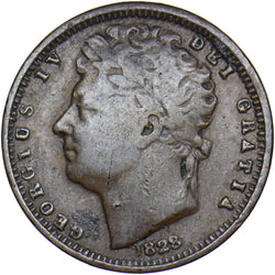 1828 Half Farthing - George IV British Copper Coin