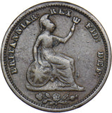 1828 Half Farthing - George IV British Copper Coin