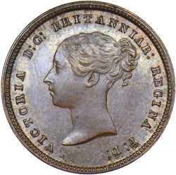1844 Half Farthing - Victoria British Copper Coin - Very Nice