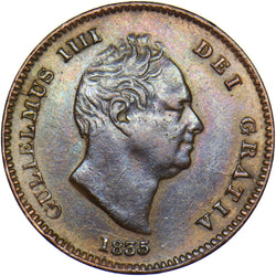 1835 Third Farthing - William IV British Copper Coin - Nice