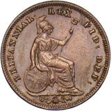 1835 Third Farthing - William IV British Copper Coin - Nice