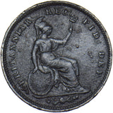 1844 Third Farthing - Victoria British Copper Coin
