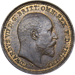 1902 Third Farthing - Edward VII British Bronze Coin - Very Nice