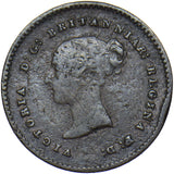 1839 Quarter Farthing (Damage) - Victoria British Copper Coin