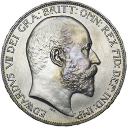 1902 Matt Proof Crown - Edward VII British Silver Coin - Superb