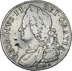 1746 Halfcrown - George II British Silver Coin