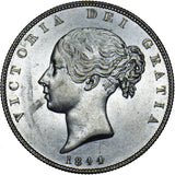 1844 Halfcrown - Victoria British Silver Coin - Nice