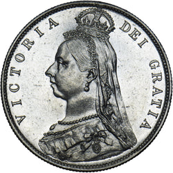 1892 Halfcrown - Victoria British Silver Coin - Very Nice