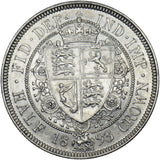 1893 Halfcrown - Victoria British Silver Coin - Very Nice