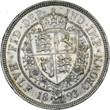 1893 Halfcrown - Victoria British Silver Coin - Nice