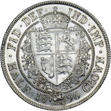 1896 Halfcrown - Victoria British Silver Coin - Very Nice