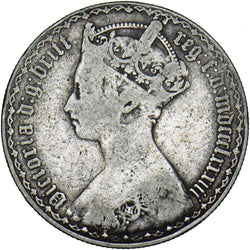 1883 Gothic Florin - Victoria British Silver Coin