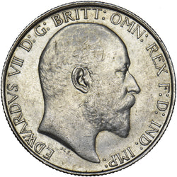 1909 Florin - Edward VII British Silver Coin - Very Nice
