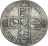 1711 Shilling (Rev. Damage) - Anne British Silver Coin