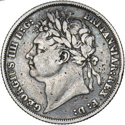 1824 Shilling - George IV British Silver Coin
