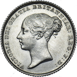 1838 Sixpence - Victoria British Silver Coin - Very Nice