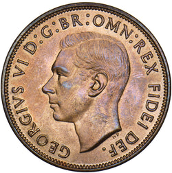 1951 Penny - George VI British Bronze Coin - Superb