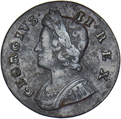 1739 Halfpenny - George II British Copper Coin