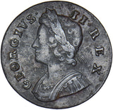1739 Halfpenny - George II British Copper Coin