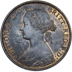 1862 Halfpenny - Victoria British Bronze Coin - Very Nice