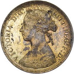 1889 Halfpenny - Victoria British Bronze Coin - Superb