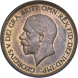 1934 Halfpenny - George V British Bronze Coin - Superb