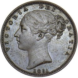 1851 Farthing - Victoria British Copper Coin - Very Nice