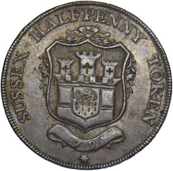 1794 Frant Shield Halfpenny Token - Sussex D&H 23