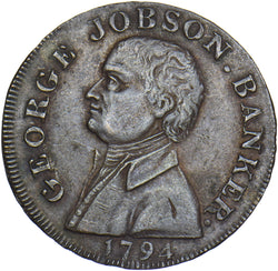 1794 Northampton George Jobson Halfpenny Token - Northamptonshire D&H 1