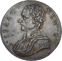 1793 London Isaac Newton Halfpenny Token - Middlesex D&H 1035a