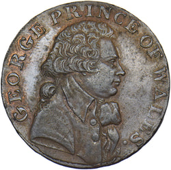 1794 Warley Prince Of Wales Halfpenny Token - Essex D&H 38 (S)