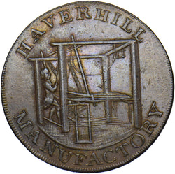 1794 Haverhill Manufactory Halfpenny Token - Suffolk D&H 31