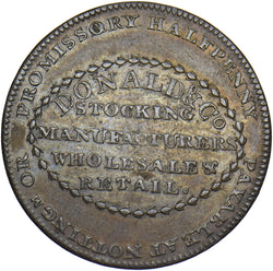 1792 Birmingham Donald & Co Bees Halfpenny Token - Warwickshire D&H 123 (S)