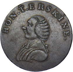 1790’s London Hon T. Erskine Halfpenny Token - Middlesex D&H 1010