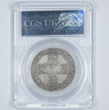1698 Halfcrown (CGS 55) - William III British Silver Coin - Nice