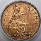 1929 Halfpenny (CGS UNC 85) - George V British Bronze Coin - Superb