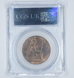 1904 Penny (CGS AU 78) - Edward VII British Bronze Coin - Superb