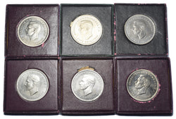 1951 Boxed Crowns Lot (6 Coins) - George VI British Coins - High Grades