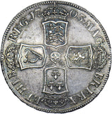 1703 VIGO Halfcrown - Anne British Silver Coin - Very Nice