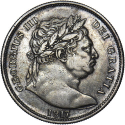 1817 Halfcrown - George III British Silver Coin - Nice