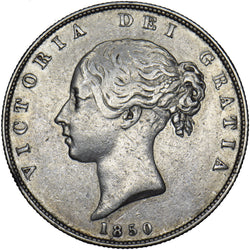 1850 Halfcrown - Victoria British Silver Coin - Nice
