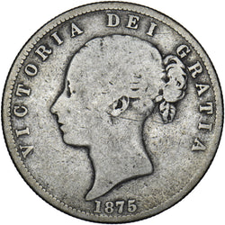1875 Halfcrown - Victoria British Silver Coin
