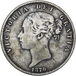 1879 Halfcrown - Victoria British Silver Coin