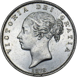 1879 Halfcrown - Victoria British Silver Coin - Very Nice
